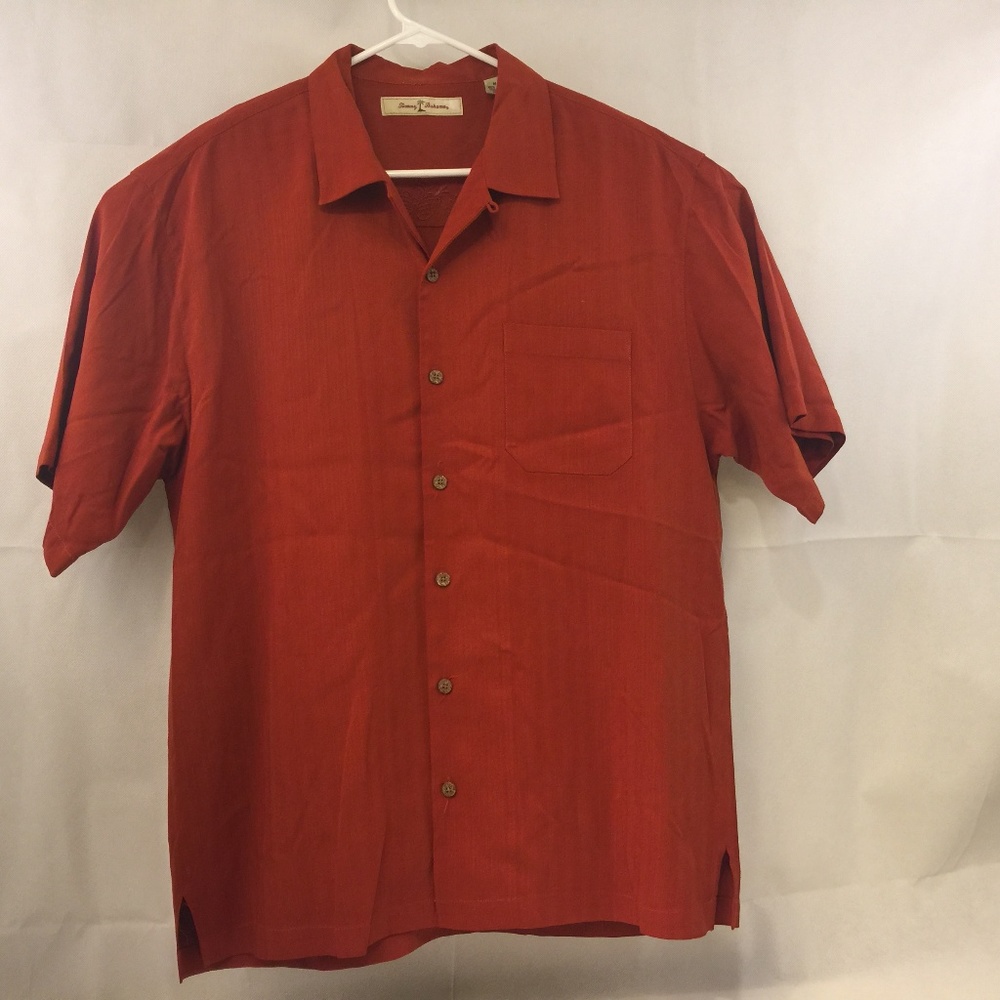 Tommy Bahama 100% Silk Hawaiian Shirt